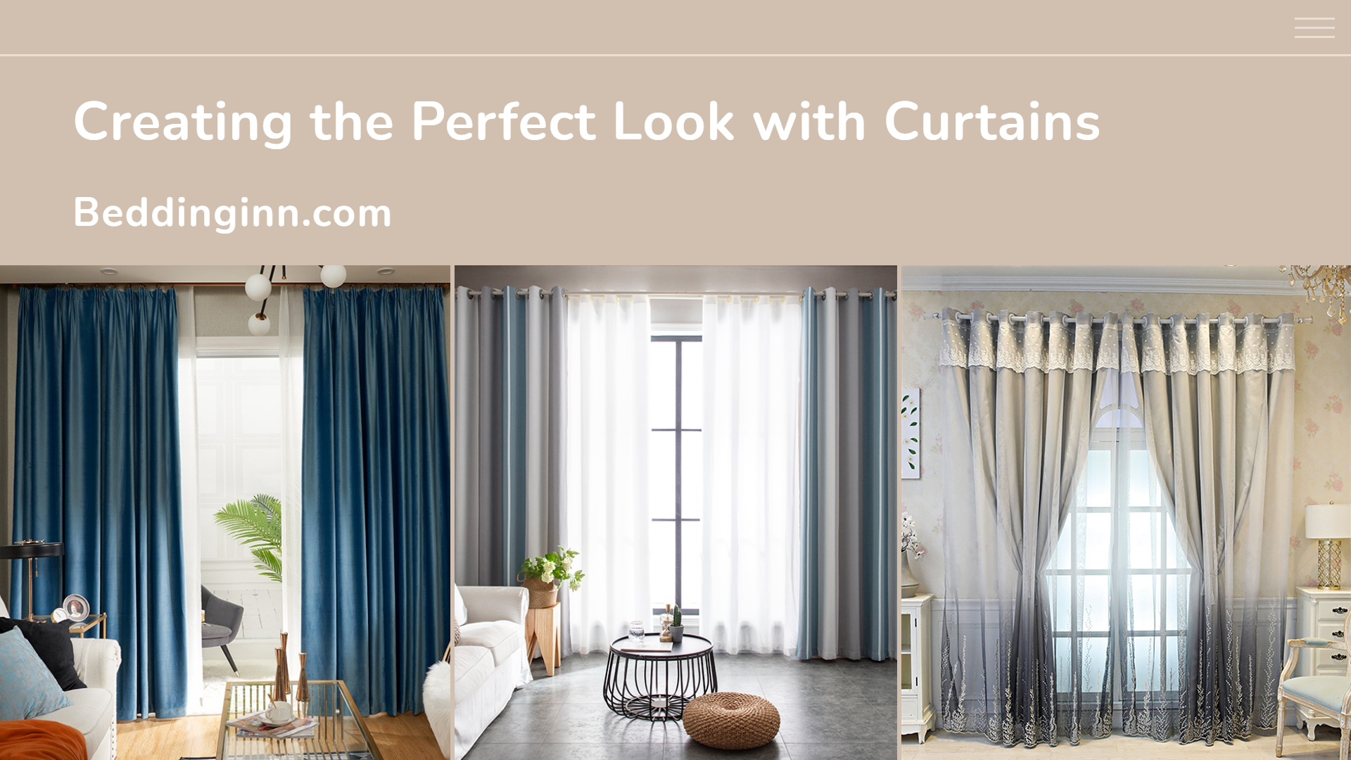 How to Choose the Perfect Curtains for Your Home.
