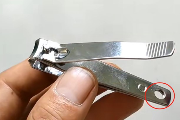 The small round hole at the end of the nail clipper hides powerful functions and is so practical